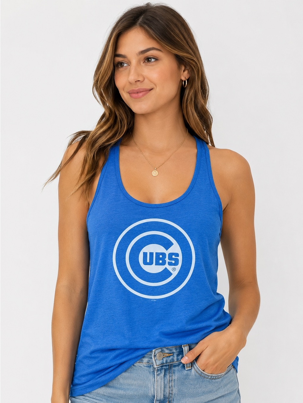 5th & Ocean Chicago Cubs Racerback Tank Top | Women’s Small | MLB
